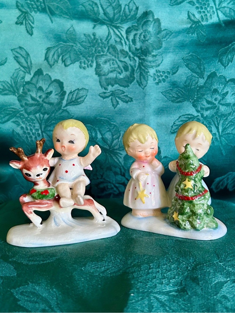 Rare Vintage Napco Christmas Joy Series Angels